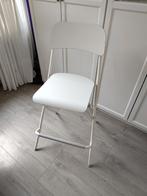 Ikea witte barkruk Franklin, Ophalen, Gebruikt, Met voetsteun, 60 tot 90 cm