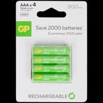 GP oplaadbare batterijen AAA 4 stuks 800 mAh, Audio, Tv en Foto, Accu's en Batterijen, Ophalen, Nieuw, Oplaadbaar