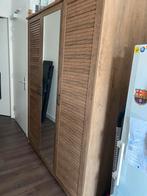 Manderup kleding kast 166x210 cm met spiegel eiken, Ophalen, Zo goed als nieuw