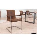 Stoel, Ophalen, Gebruikt, Bruin, Metaal