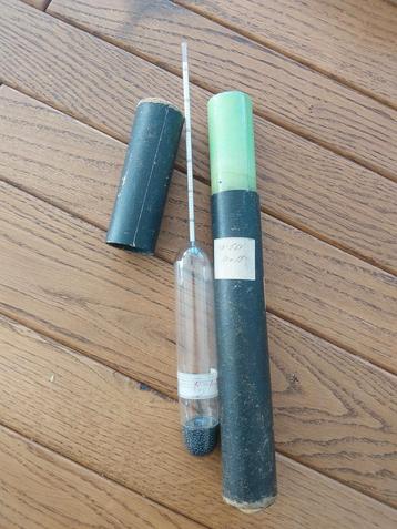 Antieke Alcoholmeter met Koker beschikbaar voor biedingen