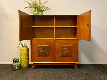Vintage design kast jaren 50/60 retro midcentury highboard beschikbaar voor biedingen
