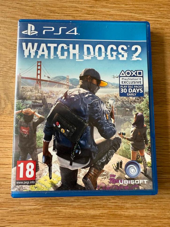 Watch Dogs 2 - PS4, Spelcomputers en Games, Games | Sony PlayStation 4, Gebruikt, Avontuur en Actie, 1 speler, Vanaf 18 jaar, Online
