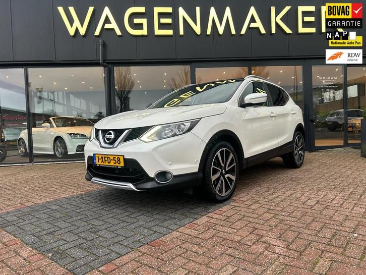 Nissan Qashqai 1.2 Premier Edition Leder|NAV|CAM|PANO|Dealer, Auto's, Nissan, Bedrijf, Te koop, Qashqai, 360° camera, ABS, Achteruitrijcamera