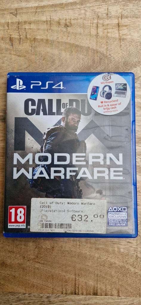 Call of duty modern warfare voor de ps4, Spelcomputers en Games, Games | Sony PlayStation 4, Zo goed als nieuw, Shooter, 3 spelers of meer