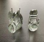 presse papier glas slak en konijn paperweight bubbels murano, Ophalen of Verzenden