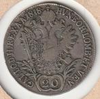 Oostenrijk, 20 kreuzer 1818 A, Ophalen of Verzenden, Oostenrijk, Losse munt, Zilver