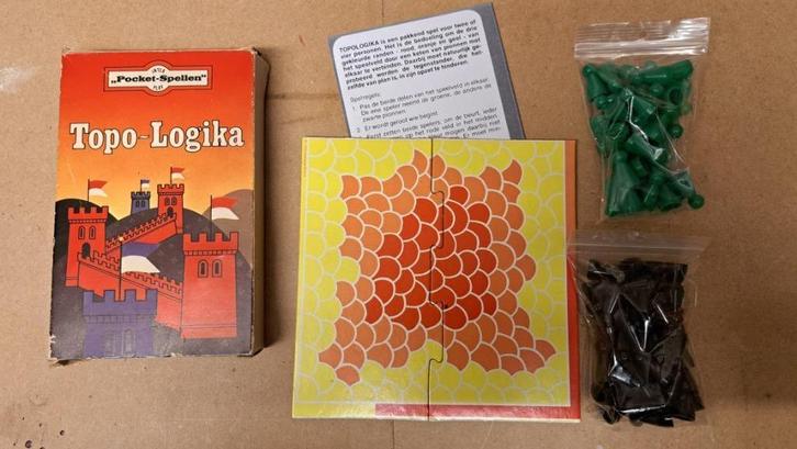 Topo Logica - Pocket Spelen, Hobby en Vrije tijd, Gezelschapsspellen | Bordspellen, Gebruikt, Een of twee spelers, Drie of vier spelers