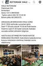 IHALE -ROTTERDAM  TAKLA  24/01/2026, Eén persoon