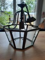 Prachtige antieke lamp met echt glas. Lamp al min 50 jaar, Ophalen