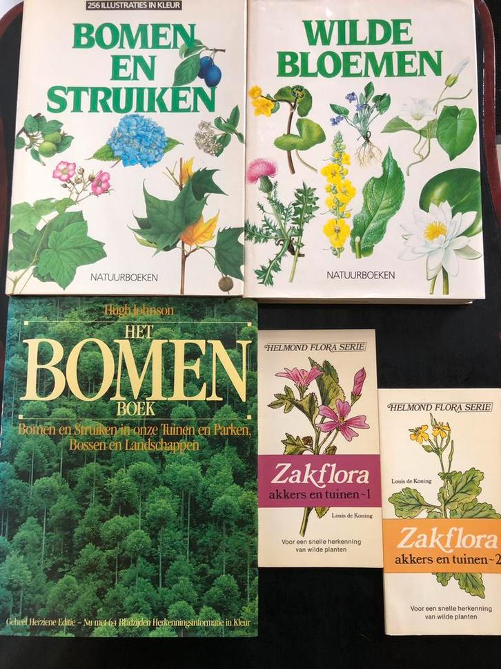 Set boeken; wilde bloemen, bomen determineren, Boeken, Natuur, Gelezen, Bloemen, Planten en Bomen, Ophalen of Verzenden