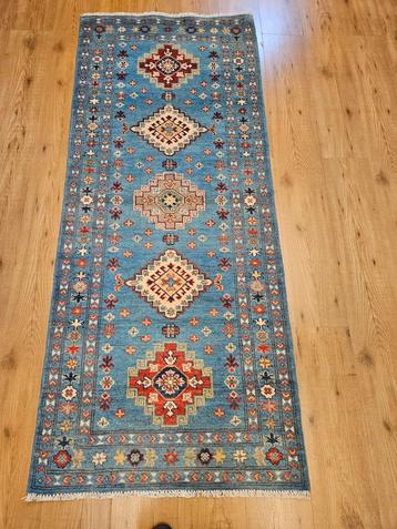 Handgeknoopt oosters tapijt loper kazak 195x82 beschikbaar voor biedingen