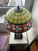 Prachtige Glas in Lood Tafellamp, Huis en Inrichting, Ophalen of Verzenden, Gebruikt, Glas, Minder dan 50 cm