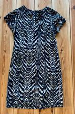 Jurk Summum Woman - Zwart Beige Olijf - Maat 42 Large, Summum Woman, Zwart, Maat 42/44 (L), Ophalen of Verzenden