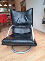 DESIGN FAUTEUIL ROLF BENZ, Huis en Inrichting, Ophalen, Gebruikt, 50 tot 75 cm, Leer