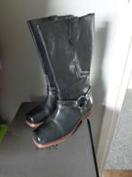 zwarte hoge cowboy / bikerlaarzen van Bronx, maat 41, Kleding | Dames, Hoge laarzen, Zwart, Ophalen of Verzenden, Zo goed als nieuw