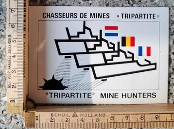 Vintage sticker Tripartite mine Hunters Koninklijke marine  beschikbaar voor biedingen