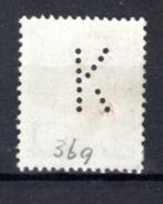NEDERLAND : 1953 : Perfin &@  K  @& on Y.600A., Ophalen of Verzenden, Na 1940, Gestempeld