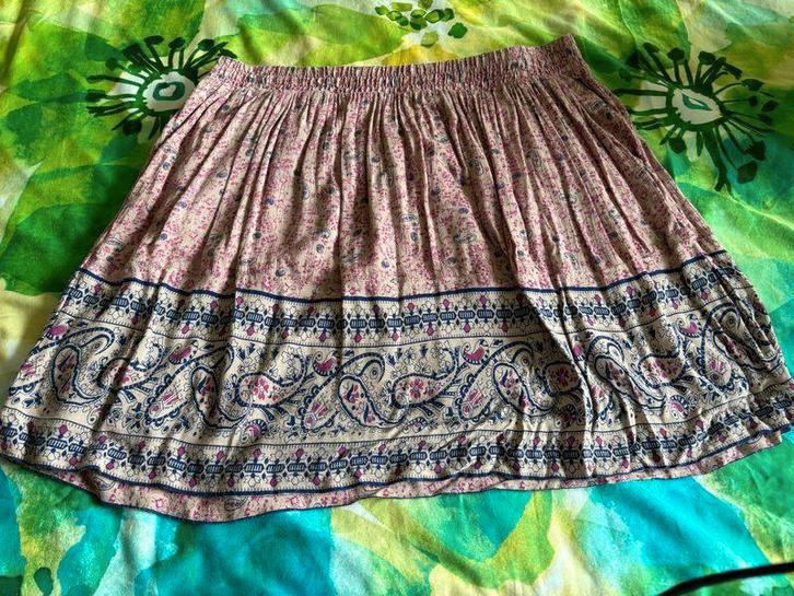 Esprit leuk meerkleurig zomerrokje mt L, Kleding | Dames, Rokken, Gedragen, Maat 42/44 (L), Overige kleuren, Boven de knie, Ophalen of Verzenden