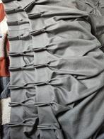 Antraciet gordijnen, 2 stuks, B220xH260, Huis en Inrichting, Ophalen, 200 cm of meer, Zo goed als nieuw, 200 cm of meer