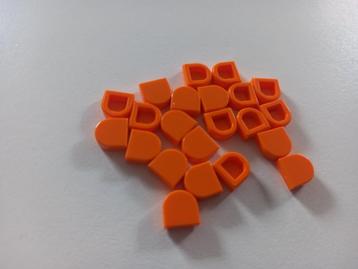 NIEUW: Tile 1x1 Rond halve cirkel Oranje beschikbaar voor biedingen