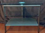 Glazen tv meubel met draaibare plaat, Huis en Inrichting, Ophalen, Gebruikt, Design, 50 tot 100 cm