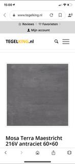 Mosa antraciet 216v restanten diverse afmetingen, Ophalen, 60 cm of meer, Keramiek, Zo goed als nieuw