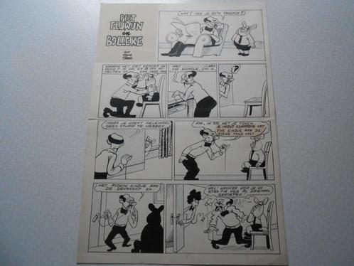 Piet fluwijn en bolleke originele plaat jaren 50., Boeken, Stripboeken, Zo goed als nieuw, Eén stripboek, Ophalen of Verzenden