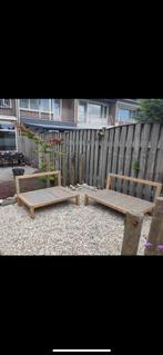 Loungebank loungeset tuinbank palletkussens, Ophalen, Gebruikt, Hout