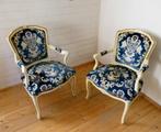 Twee dames fauteuils Louis XVI, Antiek en Kunst, Ophalen