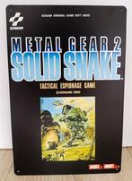 METAL GEAR SOLID SNAKE MSX metalen Wandbord solid nes, Spelcomputers en Games, Avontuur en Actie, 1 speler, Nieuw, Ophalen of Verzenden