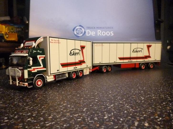 Tekno Scania 143 Jan Fasth met certificaat, Hobby en Vrije tijd, Modelauto's | 1:50, Nieuw, Bus of Vrachtwagen, Tekno, Ophalen of Verzenden