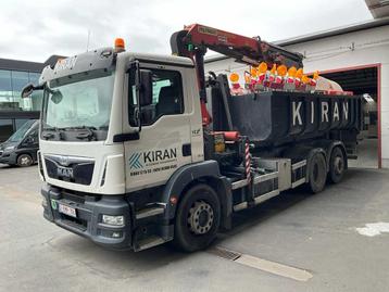 2013 MAN TGM Vrachtwagen met PALFINGER PK 18002-EH kraan beschikbaar voor biedingen