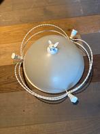 Vintage Plafonnière Brocante - wit, Ophalen, Gebruikt, Wit, Rond