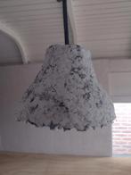 Hanglamp van papier-maché met jeansstof, Ophalen of Verzenden, Nieuw, Minder dan 50 cm