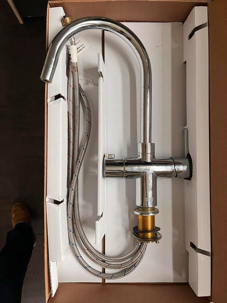 Franke Minerva 3-in-1 Kokendwaterkraan, Doe-het-zelf en Verbouw, Sanitair, Nieuw, Kraan, Chroom, Ophalen of Verzenden