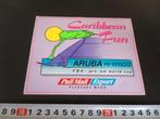 sticker Caribbean Fun ARUBA Hi-Winds Pall Mall Export, Verzamelen, Ophalen, Zo goed als nieuw