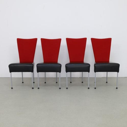 4x Postmodern Dining Chair in two tone, 1980s, Huis en Inrichting, Stoelen, Gebruikt, Eén, Ophalen
