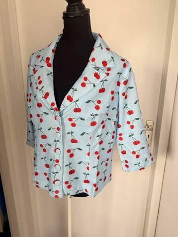 Mooie Retro Blouse mt 3XL 20 UK 46 48 nieuw Lindy Bop KOOPJE beschikbaar voor biedingen