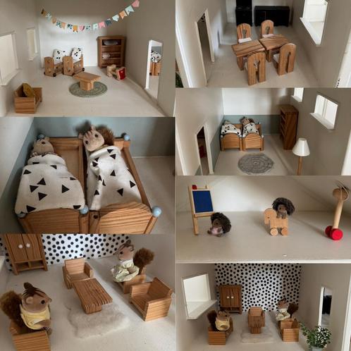 Super leuk poppenhuis, incl Sylvanian family poppetjes, Kinderen en Baby's, Speelgoed | Poppenhuizen, Gebruikt, Ophalen