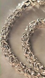 Mooie koningsketting zilver 925 massief 4.3mm Italiaans, Sieraden, Tassen en Uiterlijk, Ophalen of Verzenden, Nieuw, Zilver, Zilver