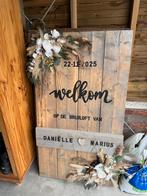 Mooi welkomstbord bruiloft!, Ophalen, Zo goed als nieuw