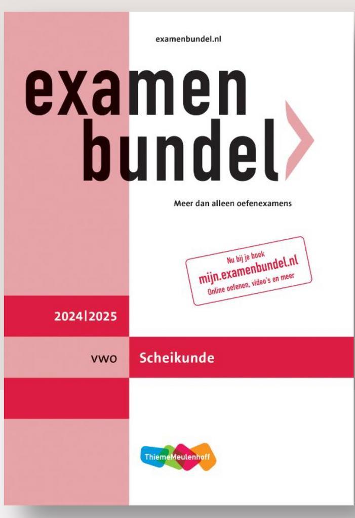 Examenbundel Scheikunde VWO 2024/2025, Boeken, Schoolboeken, Zo goed als nieuw, Scheikunde, VWO, Ophalen of Verzenden