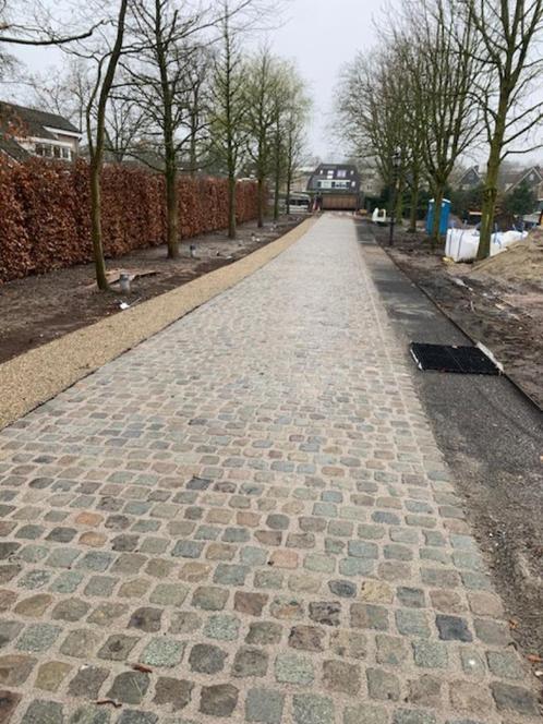 1500m2 Gebruikt kinderkoppen porfier 14x14x14cm, Tuin en Terras, Tegels en Klinkers, Gebruikt, Klinkers, Natuursteen, 10 m² of meer