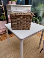 Rattan/rieten lectuurmand, Huis en Inrichting, Woonaccessoires | Schalen en Manden, Ophalen, Zo goed als nieuw, Rond, Riet