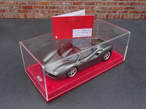 MR ferrari 488 gtb ferr015 b grigio ferro (49 st), Hobby en Vrije tijd, Modelauto's | 1:18, Nieuw, Auto, Overige merken, Ophalen of Verzenden