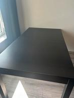 Uitschuifbare bruine tafel, Huis en Inrichting, Tafels | Eettafels, 200 cm of meer, Zo goed als nieuw, Vijf personen of meer, Rechthoekig