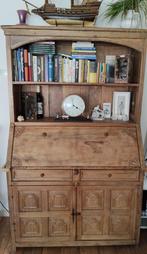 Wandkast/secretaire hout - Handgemaakt in Colombia, Huis en Inrichting, Ophalen, Gebruikt