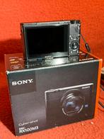 Sony rx100 mark 3 Zeiss-lens nieuw scherm Perfecte staat, Japan, Ophalen of Verzenden, Zo goed als nieuw, Sony