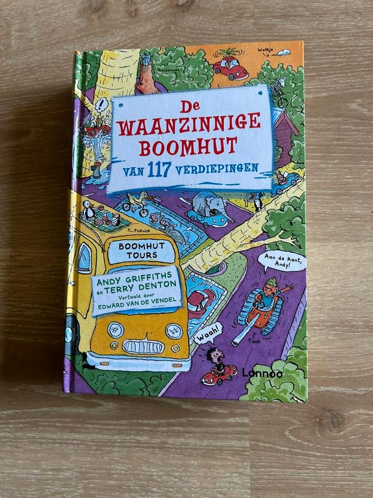 Terry Denton - De waanzinnige boomhut van 117 verdiepingen, Boeken, Kinderboeken | Jeugd | onder 10 jaar, Zo goed als nieuw, Fictie algemeen